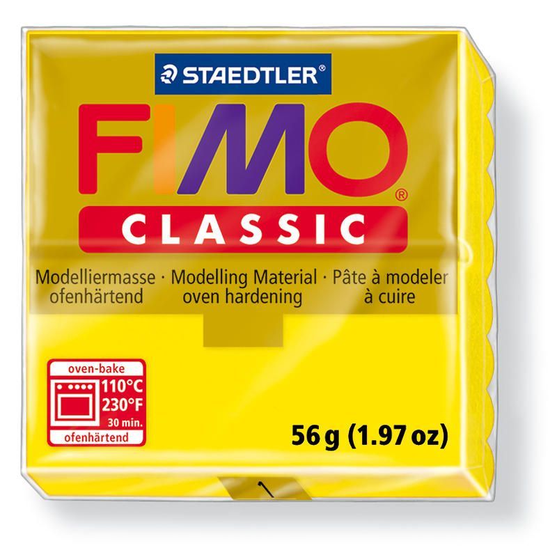 Fimo classic modelovací hmota 56g. - barva žlutá
