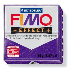 Hmota FIMO EFFECT, 56 g, fialová - glitter