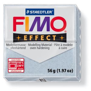 Hmota FIMO EFFECT, 56 g, stříbrná - glitter