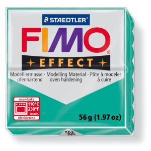 Hmota FIMO EFFECT, 56 g, sv. zelená - průsvitná
