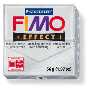 Hmota FIMO EFFECT, 56 g, tm. stříbrná - metalická