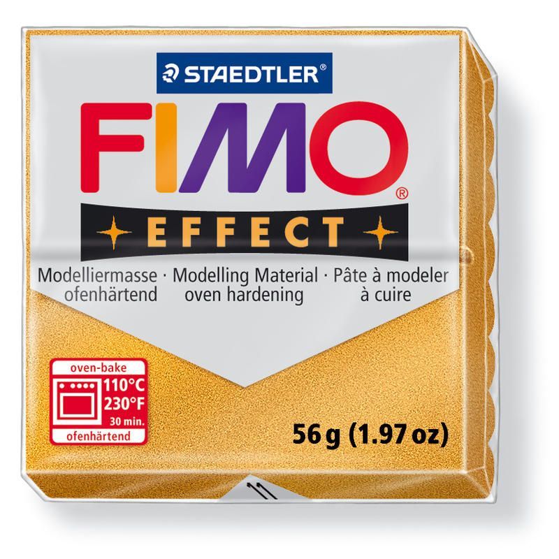 Hmota FIMO EFFECT, 56 g, zlatá - metalická