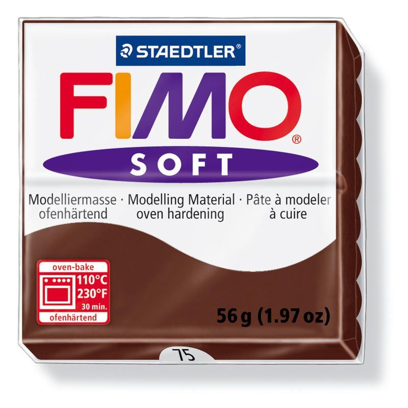 Hmota FIMO SOFT, 56 g, čokoládová