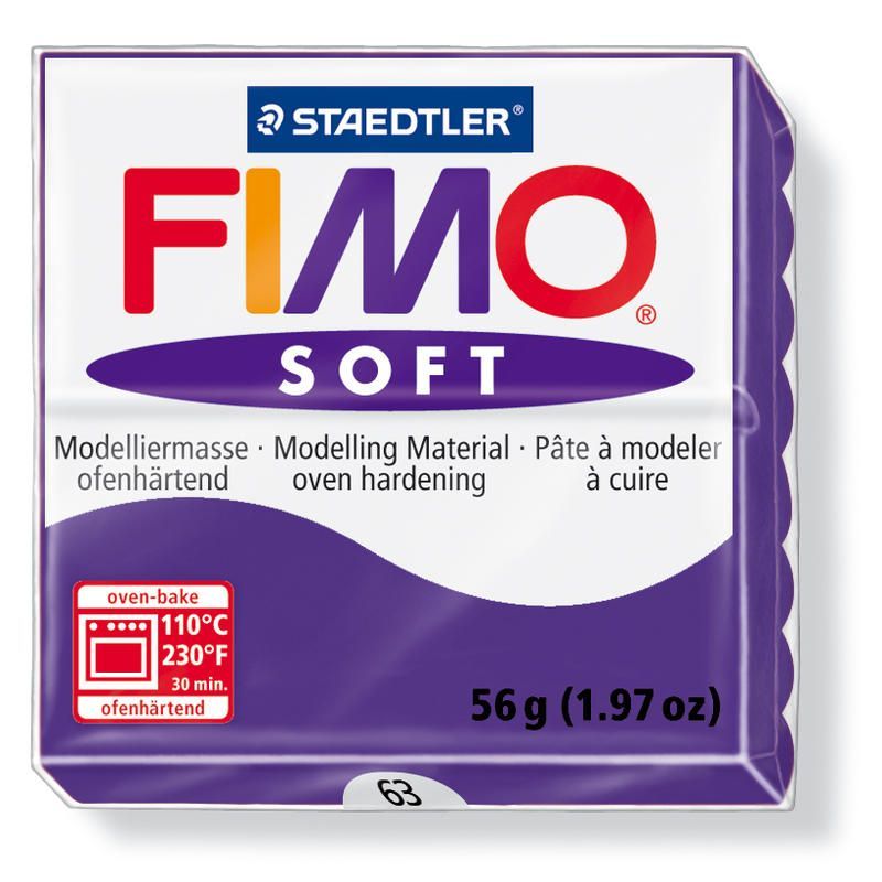 Hmota FIMO SOFT, 56 g, tm. fialová