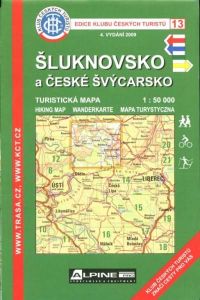 Mapa KČT 13 - České Švýcarsko a Šluknovsko