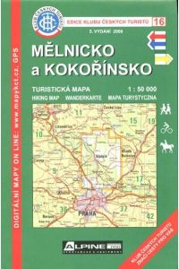 Mapa KČT 16 - Mělnicko a Kokořínsko