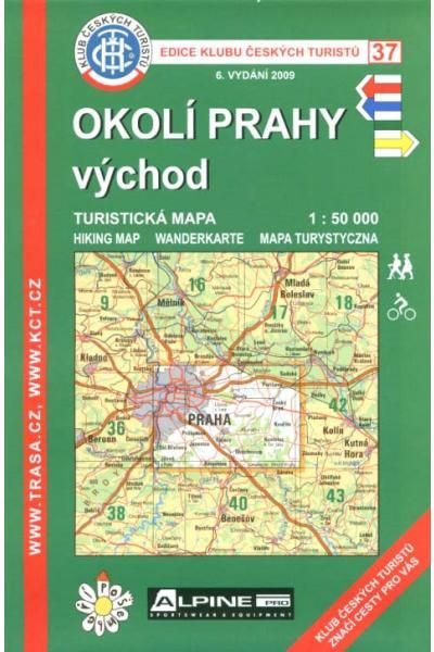 Mapa KČT 37 - Okolí Prahy-východ