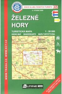 Mapa KČT 45 - Železné hory