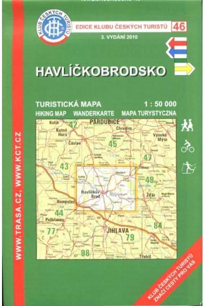Mapa KČT 46 - Havlíčkobrodsko