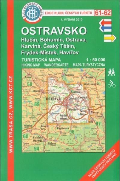 Mapa KČT 61-62 - Ostravsko