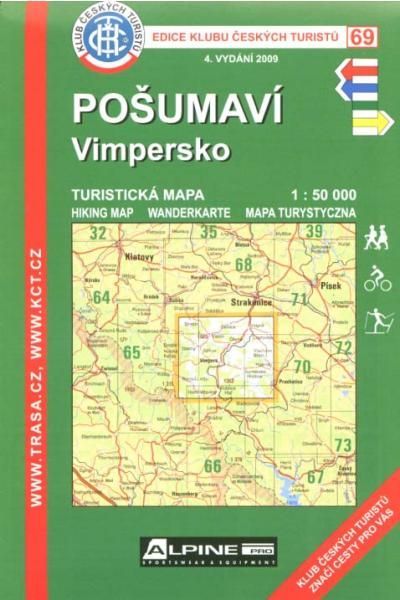 Mapa KČT 69 - Pošumaví-Vimpersko