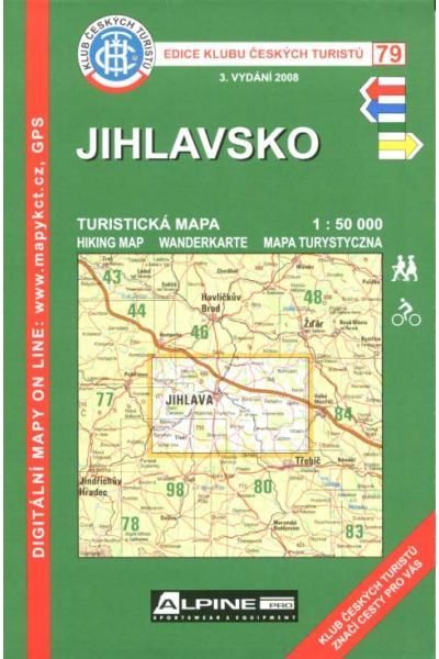Mapa KČT 79 - Jihlavsko