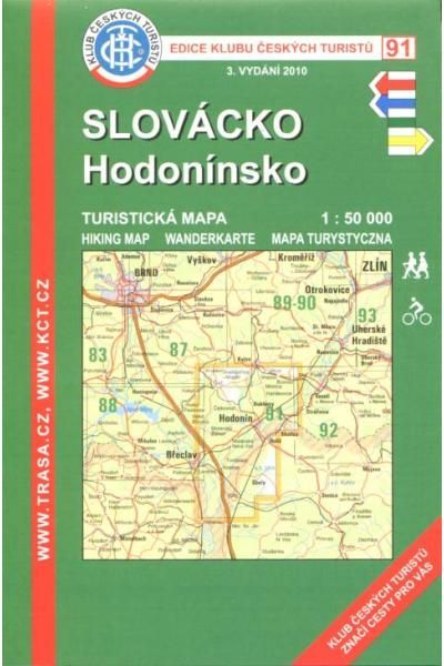 Mapa KČT 91 - Slovácko-Hodonínsko