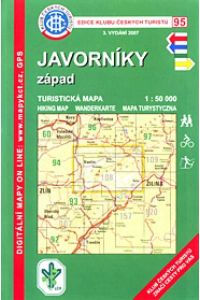 Mapa KČT 95 - Javorníky západ