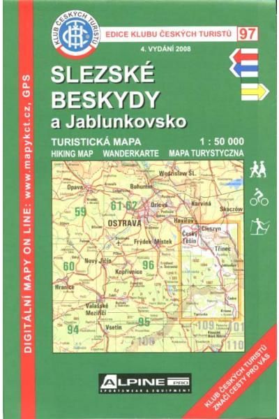 Mapa KČT 97 - Slezské Beskydy a Jablunkovsko