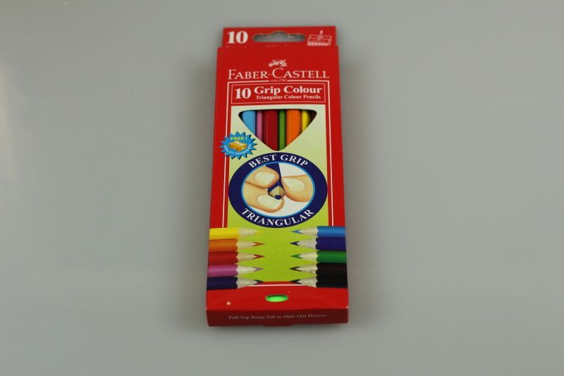 Pastelky Faber-Castell Junior Triangular, 10 barev